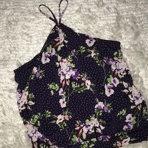 Express Floral Print Unique Top💓